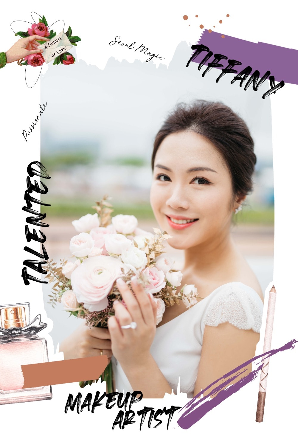 10 Unique Makeup Artist 2021：Tiffany @Seoul Magic 美妝魔法師. 讓女生化身成完美新娘 2