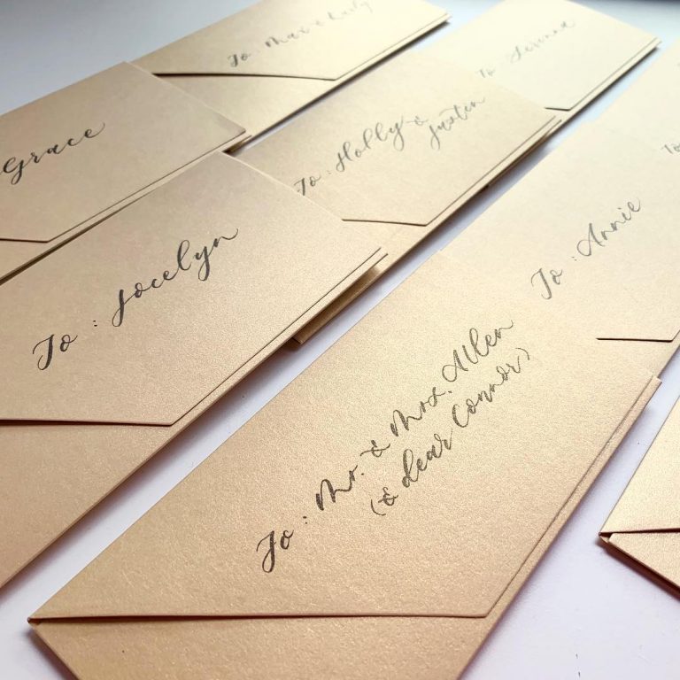 除了婚禮請帖，優雅迷人的Calligraphy還可以這樣為妳的婚禮增添質感！