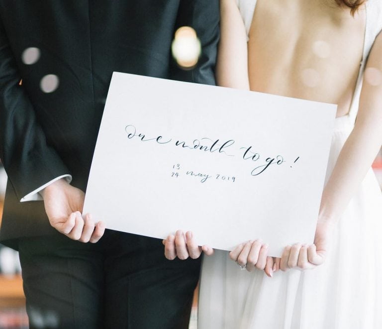 除了婚禮請帖，優雅迷人的Calligraphy還可以這樣為妳的婚禮增添質感！