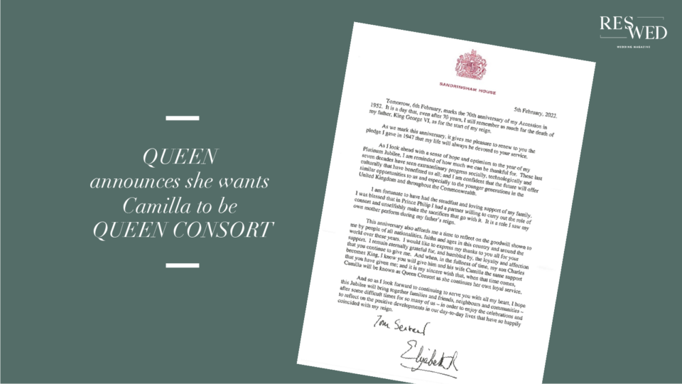 英女王給世界的一封信：希望你也能我和一樣支持 Camilla 成為「王后」